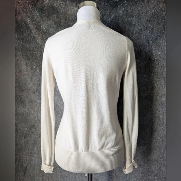 Vintage Banana Republic Ivory Angora Cardigan - Picture 4 of 7